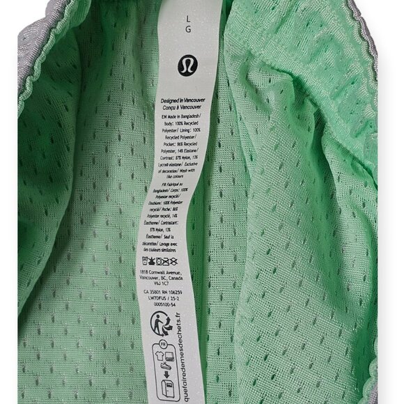 Peloton x Lululemon Mesh Running Shorts Women's Large Mint Green - Picture 8 of 9